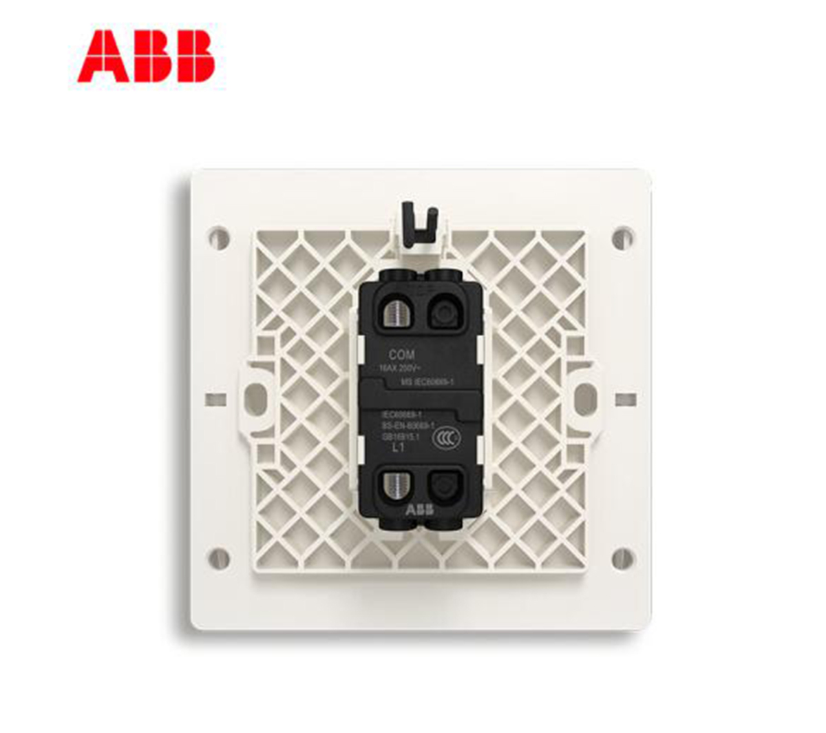ABB轩致系列16A一位单控带灯开关