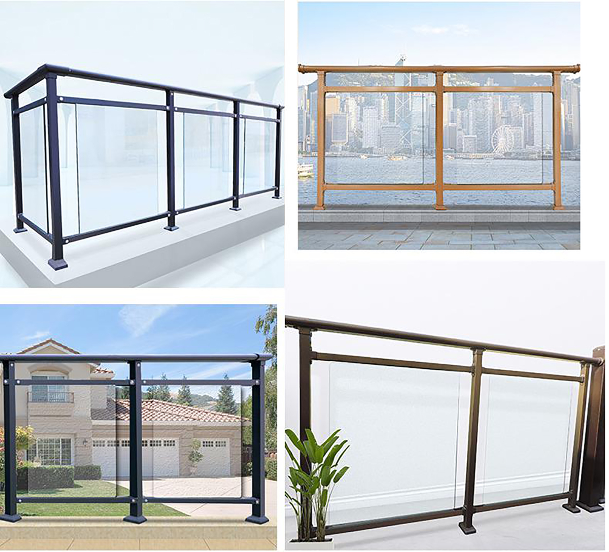钢化玻璃阳台护栏