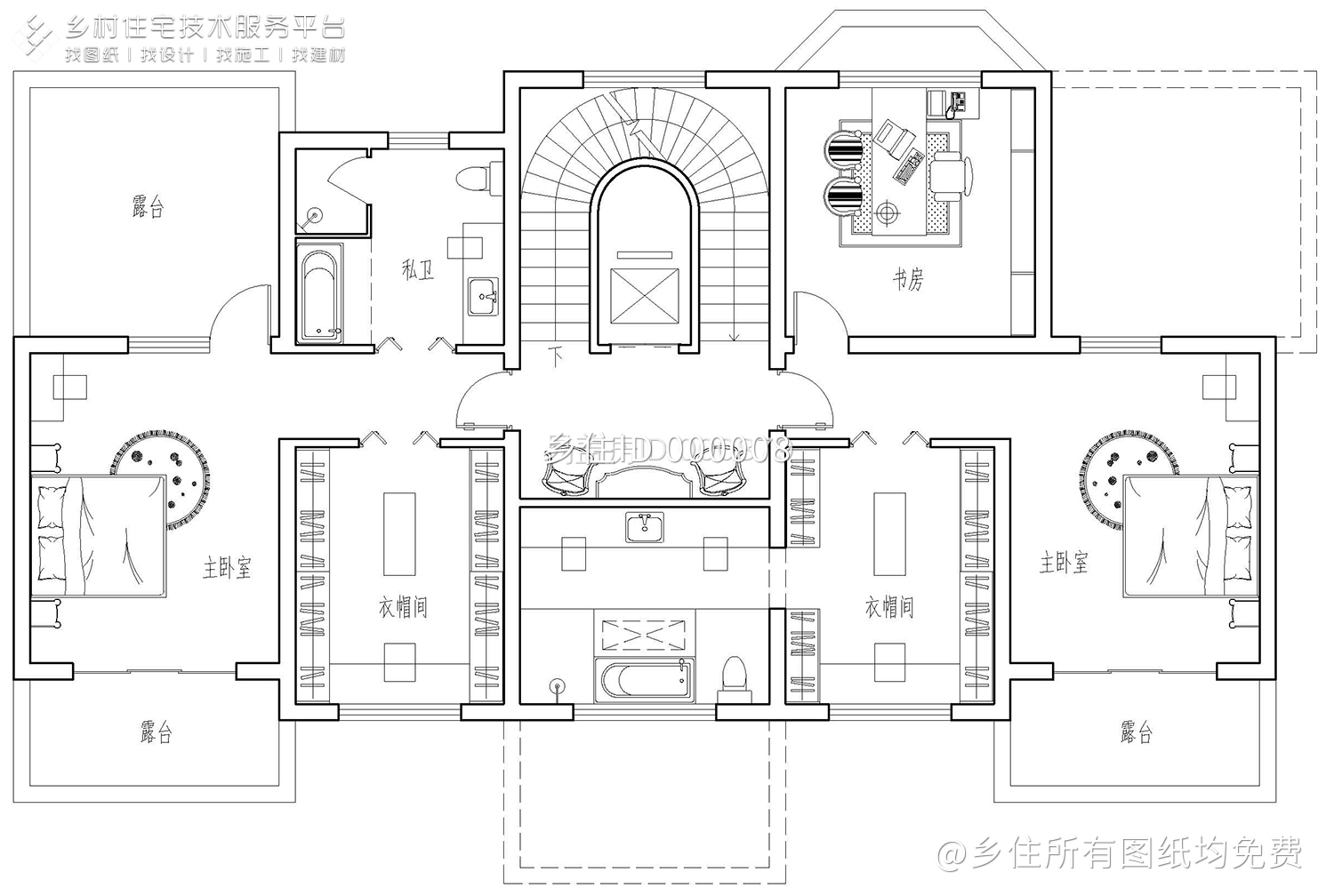 宁波韩家欧式别墅设计图纸