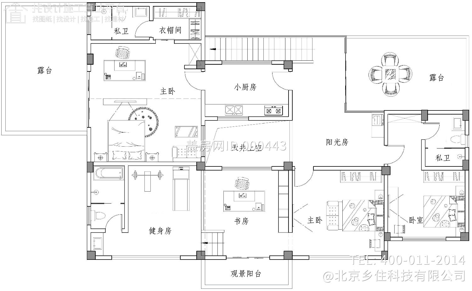 福建宁德陈家新中式别墅图纸