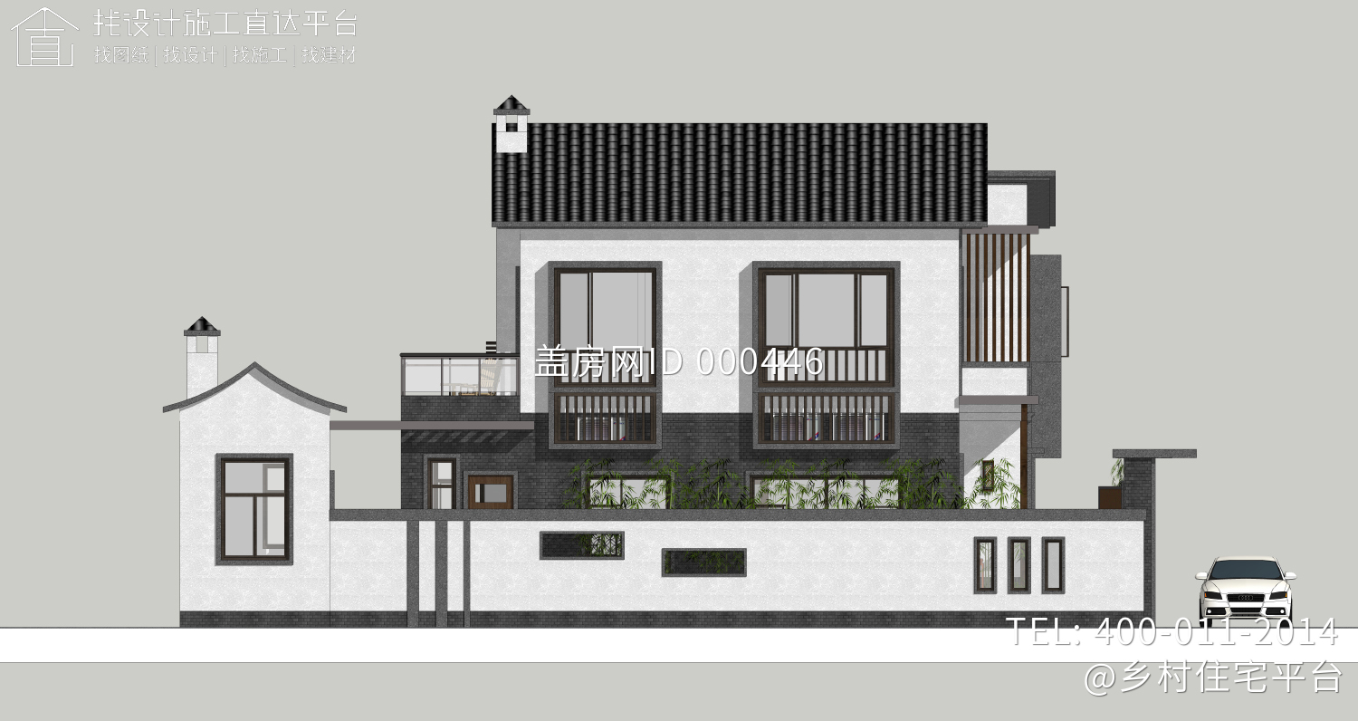 贵州梁家新中式别墅设计图纸