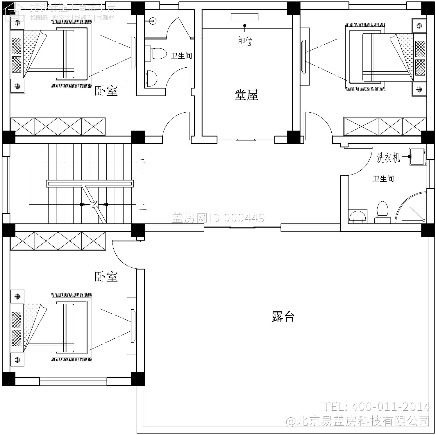 云南昭通罗家欧式别墅图纸