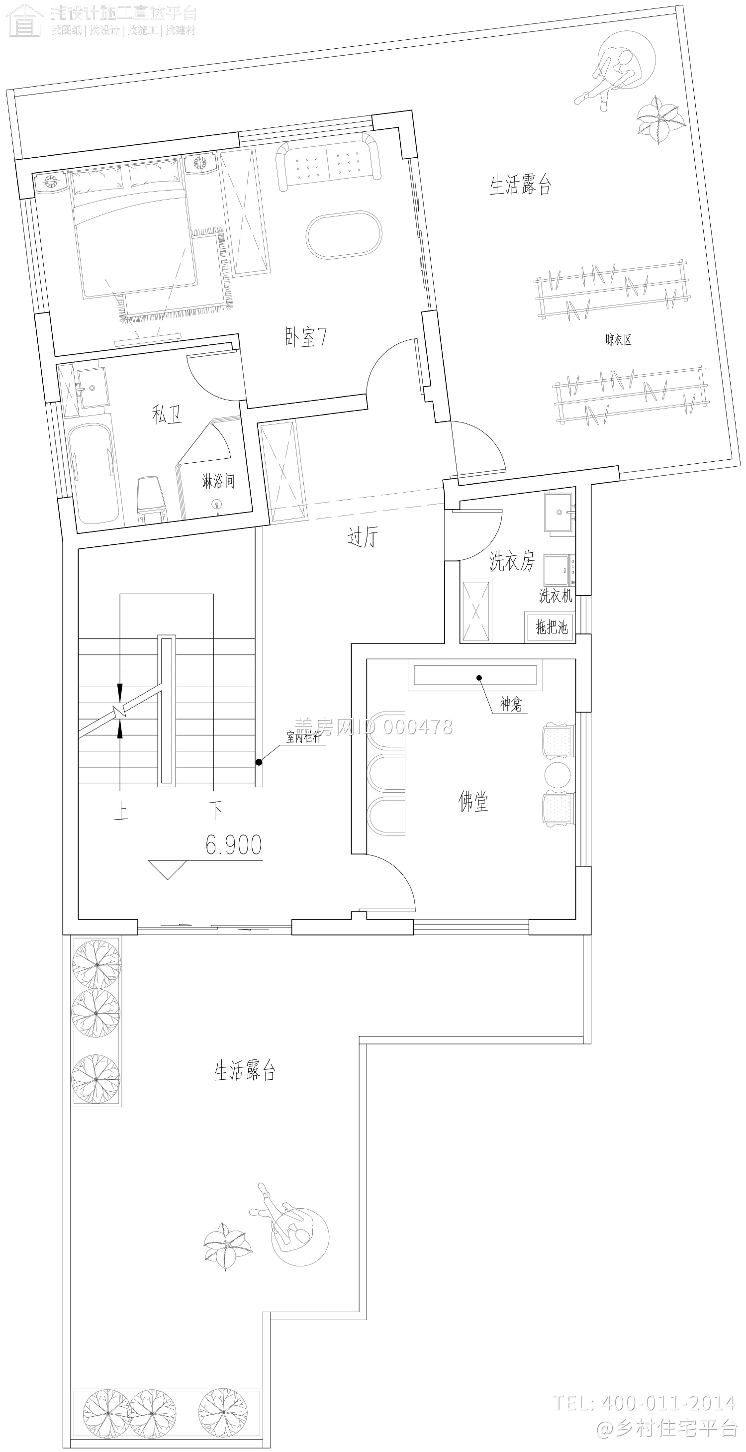 云南保山陈家现代别墅图纸