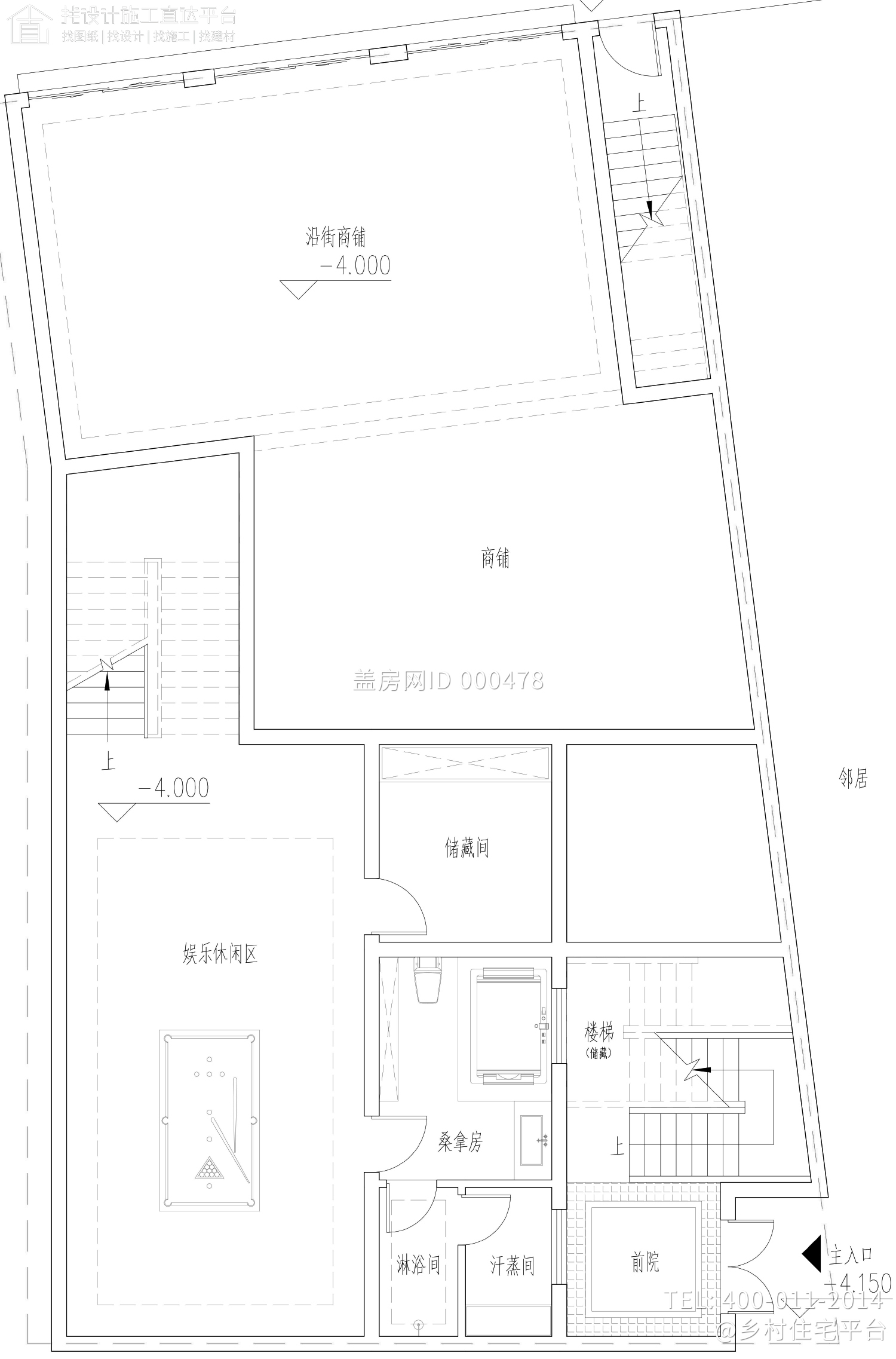 云南保山陈家现代别墅图纸