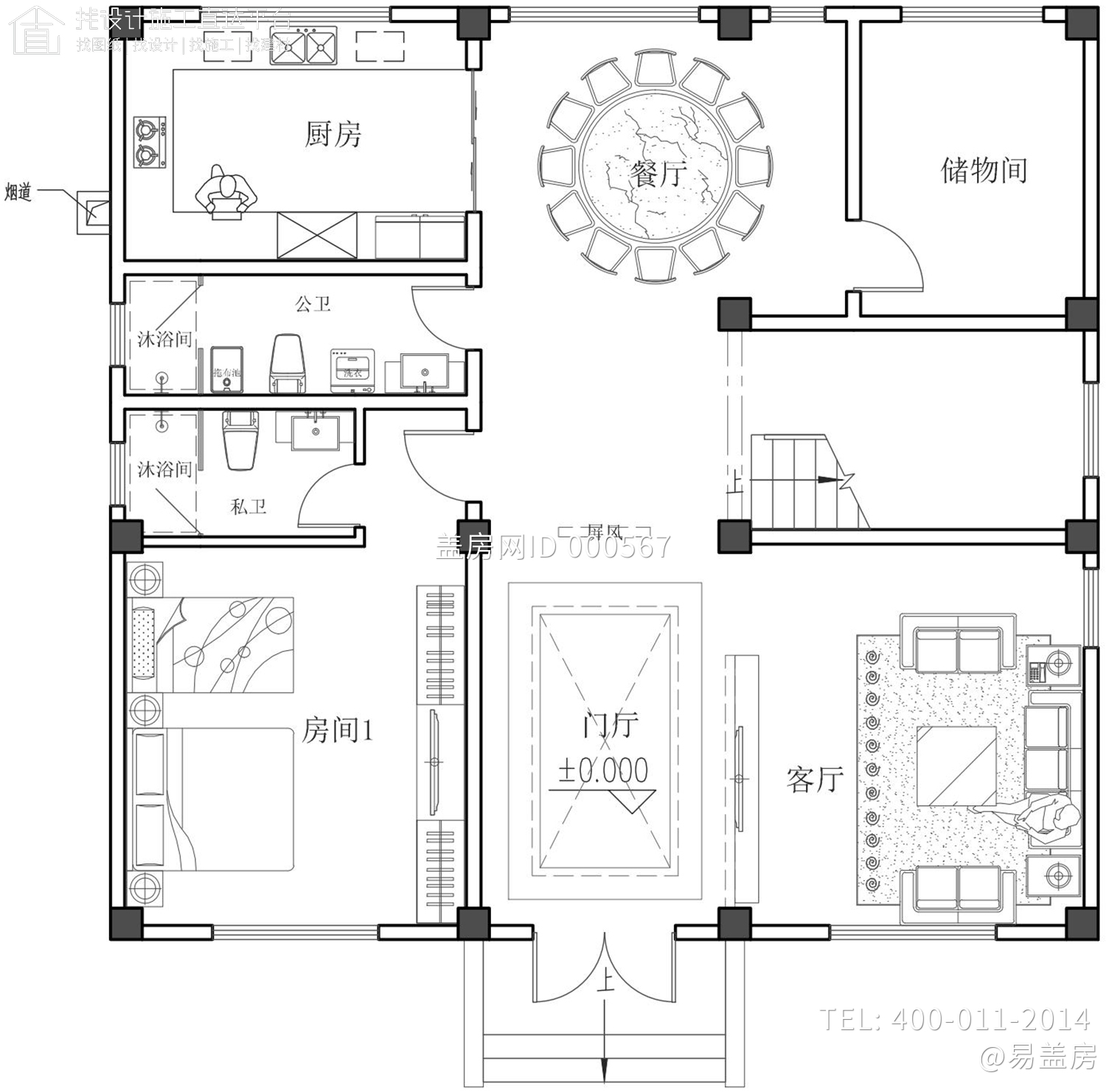 广西玉林黄家新中式别墅图纸