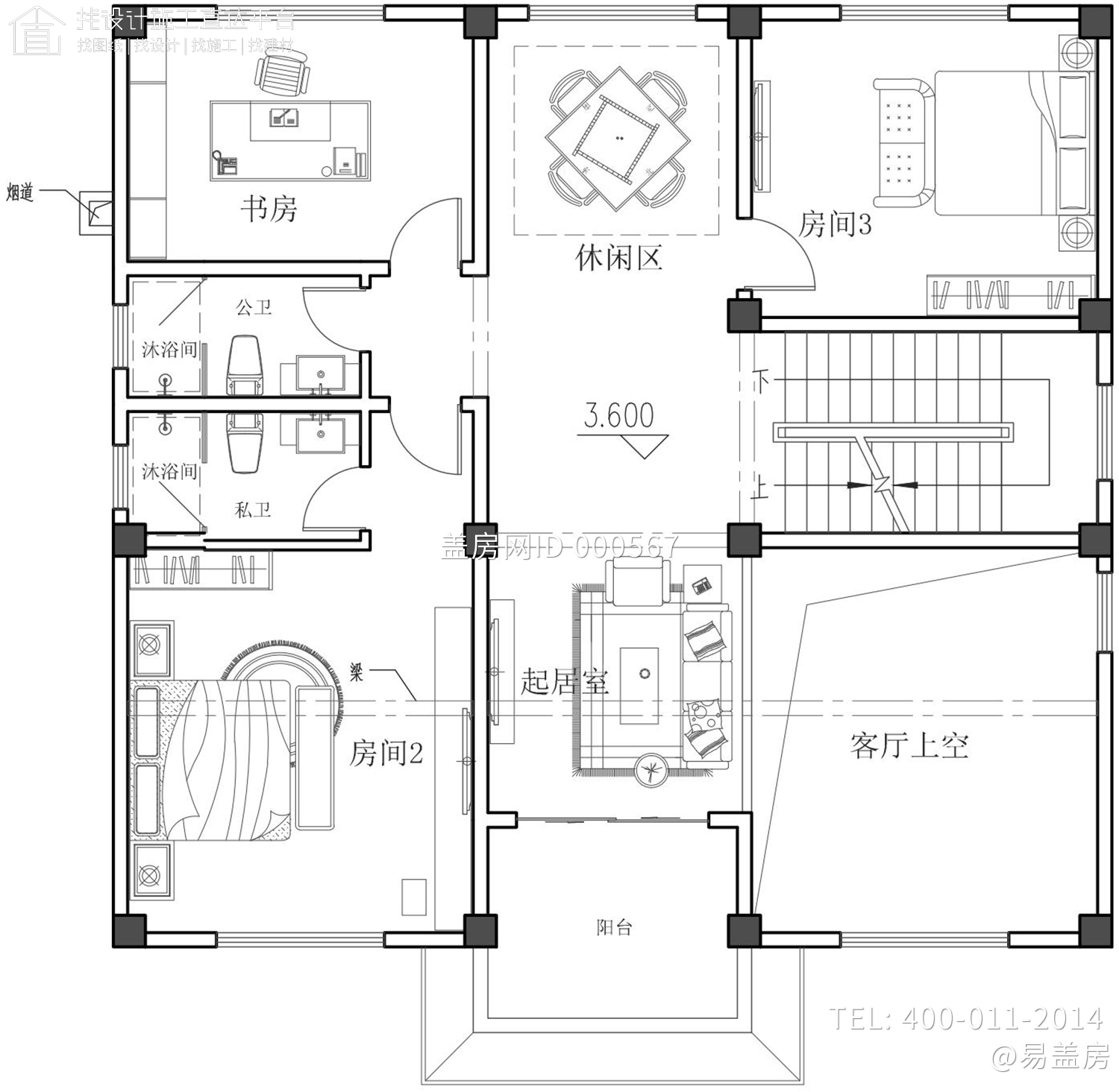 广西玉林黄家新中式别墅图纸