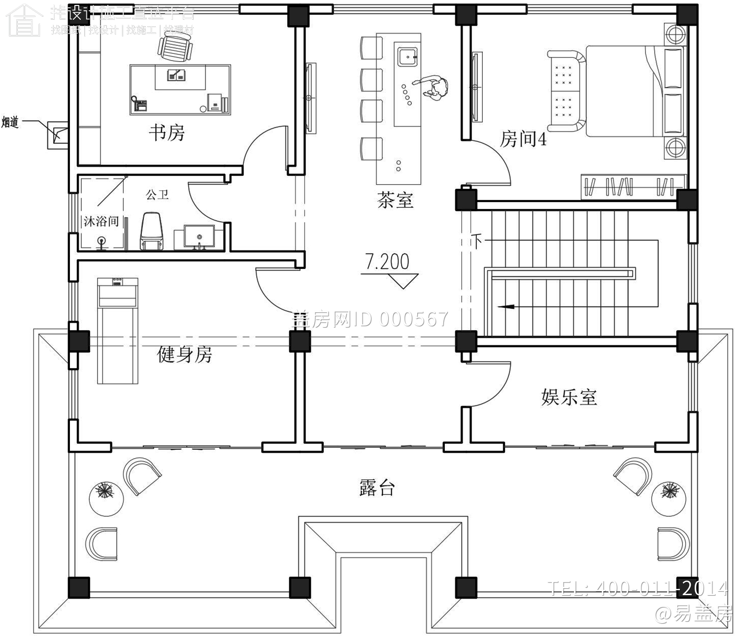 广西玉林黄家新中式别墅图纸