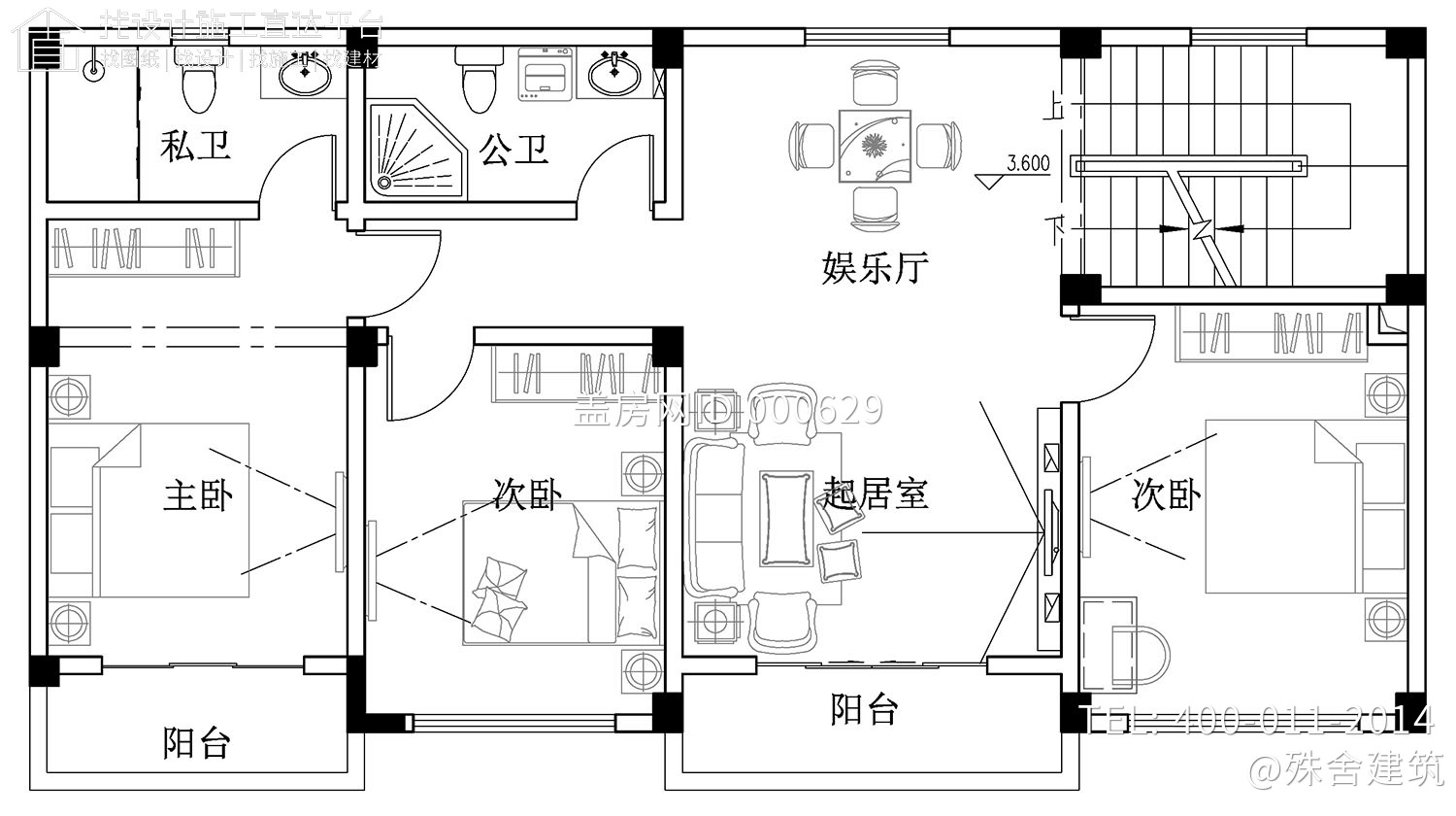 广东清远曾家欧式别墅图纸