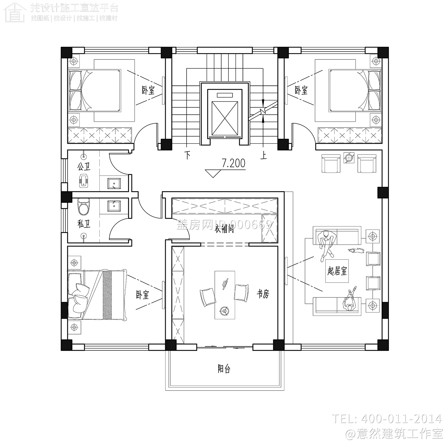 恩施兰家欧式农村别墅图纸