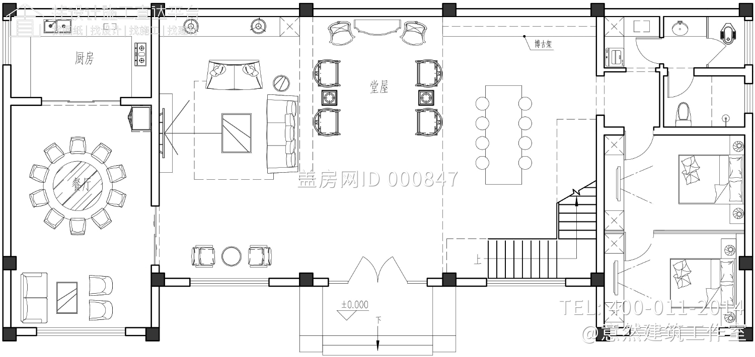 重庆大足韦家新中式别墅图纸