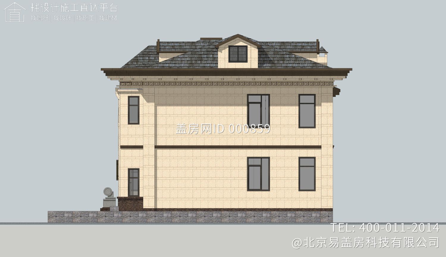 北京昌平阚家欧式别墅图纸