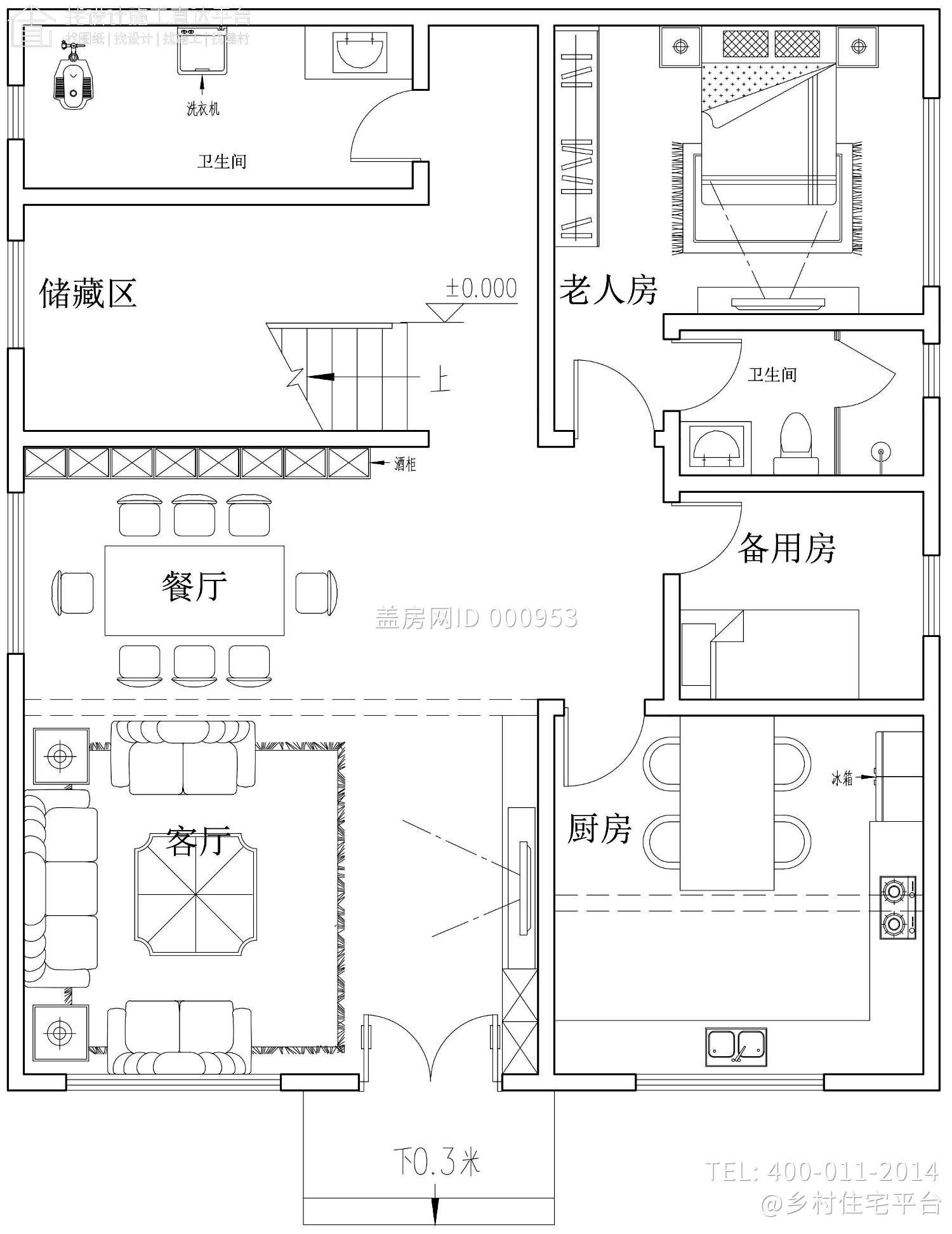 广东清远罗家欧式别墅图纸