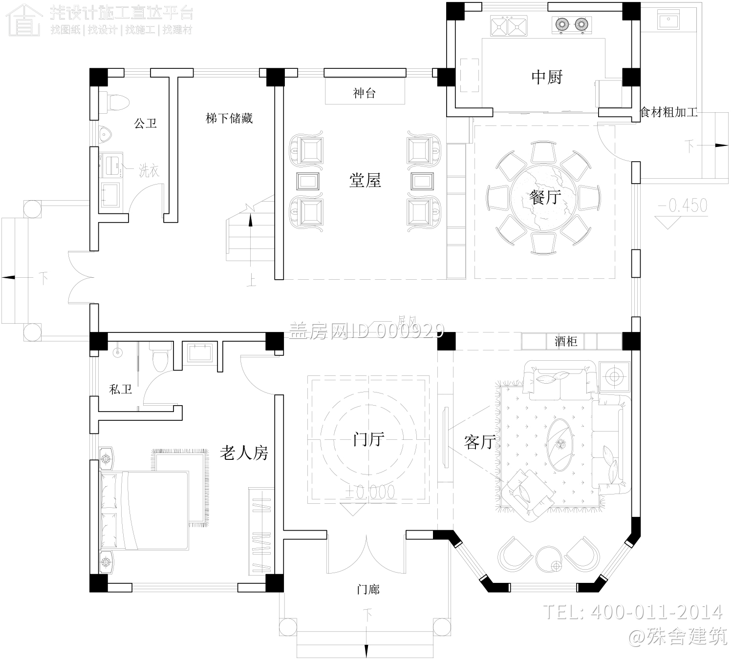 广东湛江唐家欧式别墅图纸