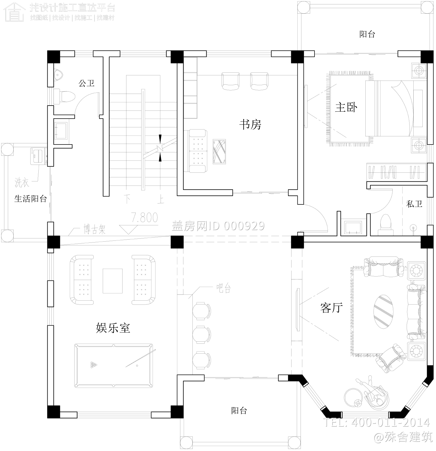 广东湛江唐家欧式别墅图纸