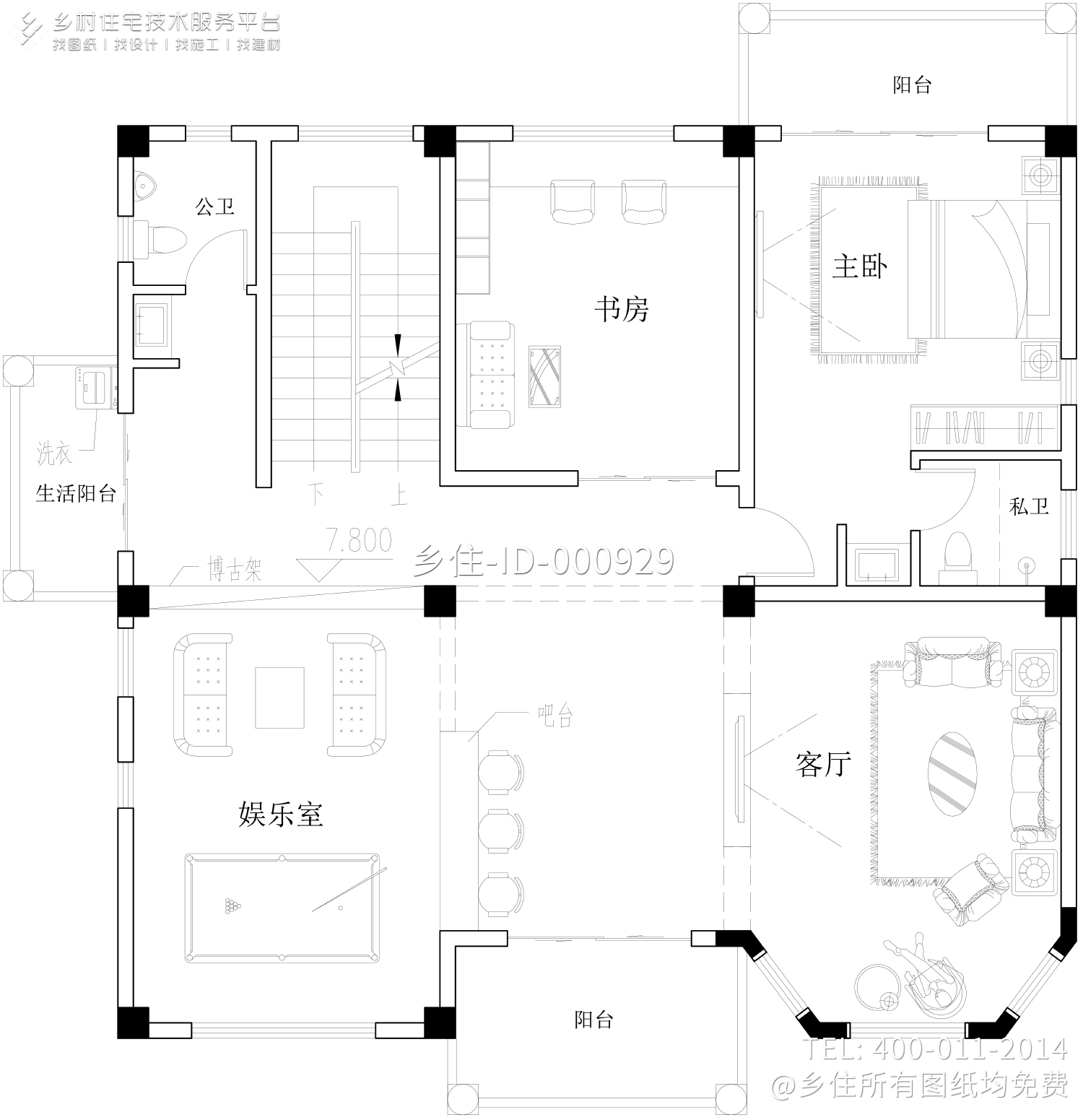 广东湛江唐家欧式别墅图纸