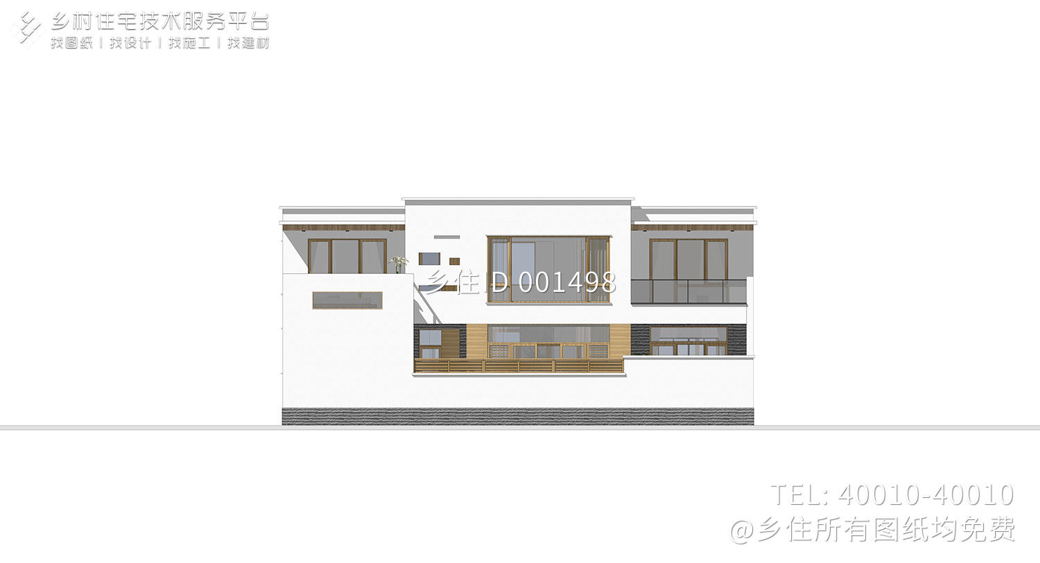 北京顺义李家二层现代别墅乡住设计图纸