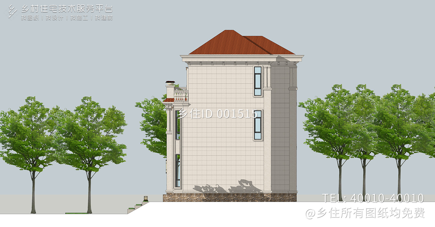 广西柳州陈家欧式别墅自建房设计图纸