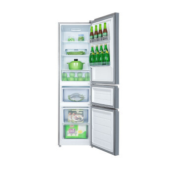 TCL 215升三门电冰箱 中门宽幅变温 快速制冷 节能环保小冰箱 BCD-215TC闪白银