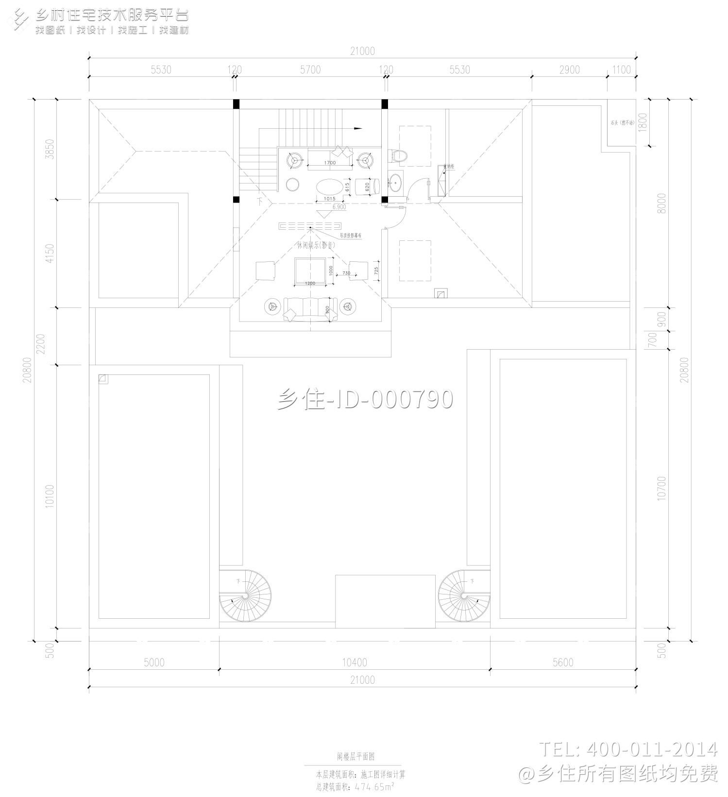 北京延庆夏家欧式别墅图纸