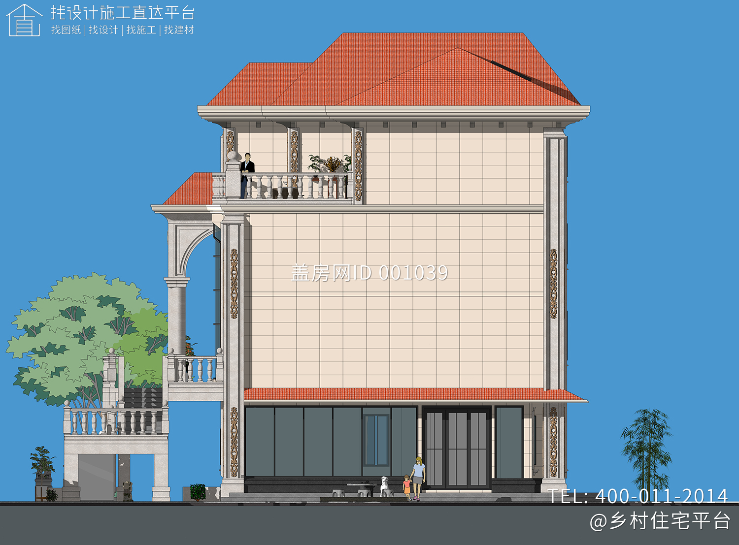 广东河源周家欧式宅院设计