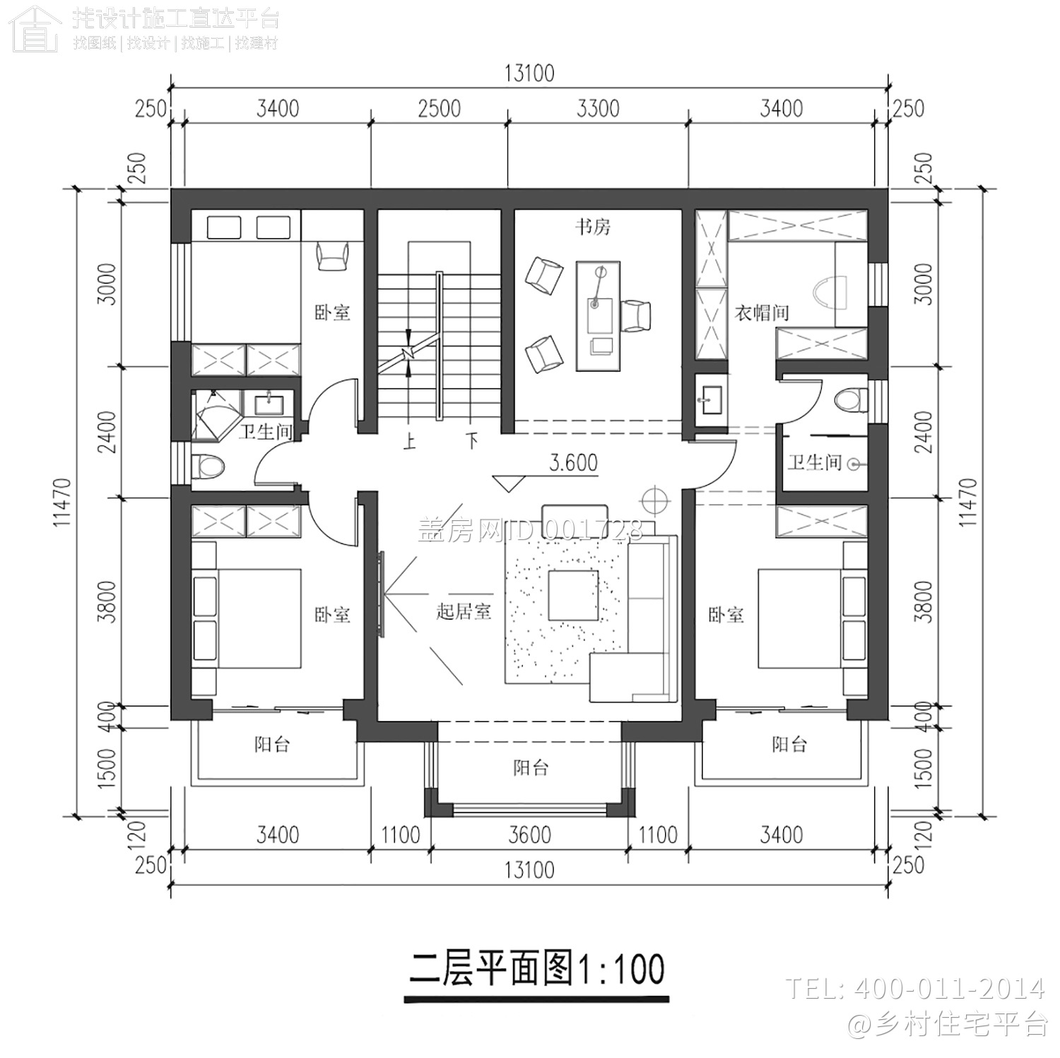 北京昌平崔家新中式别墅图纸