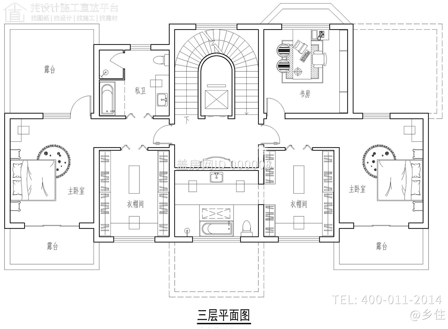 宁波韩家欧式别墅设计图纸