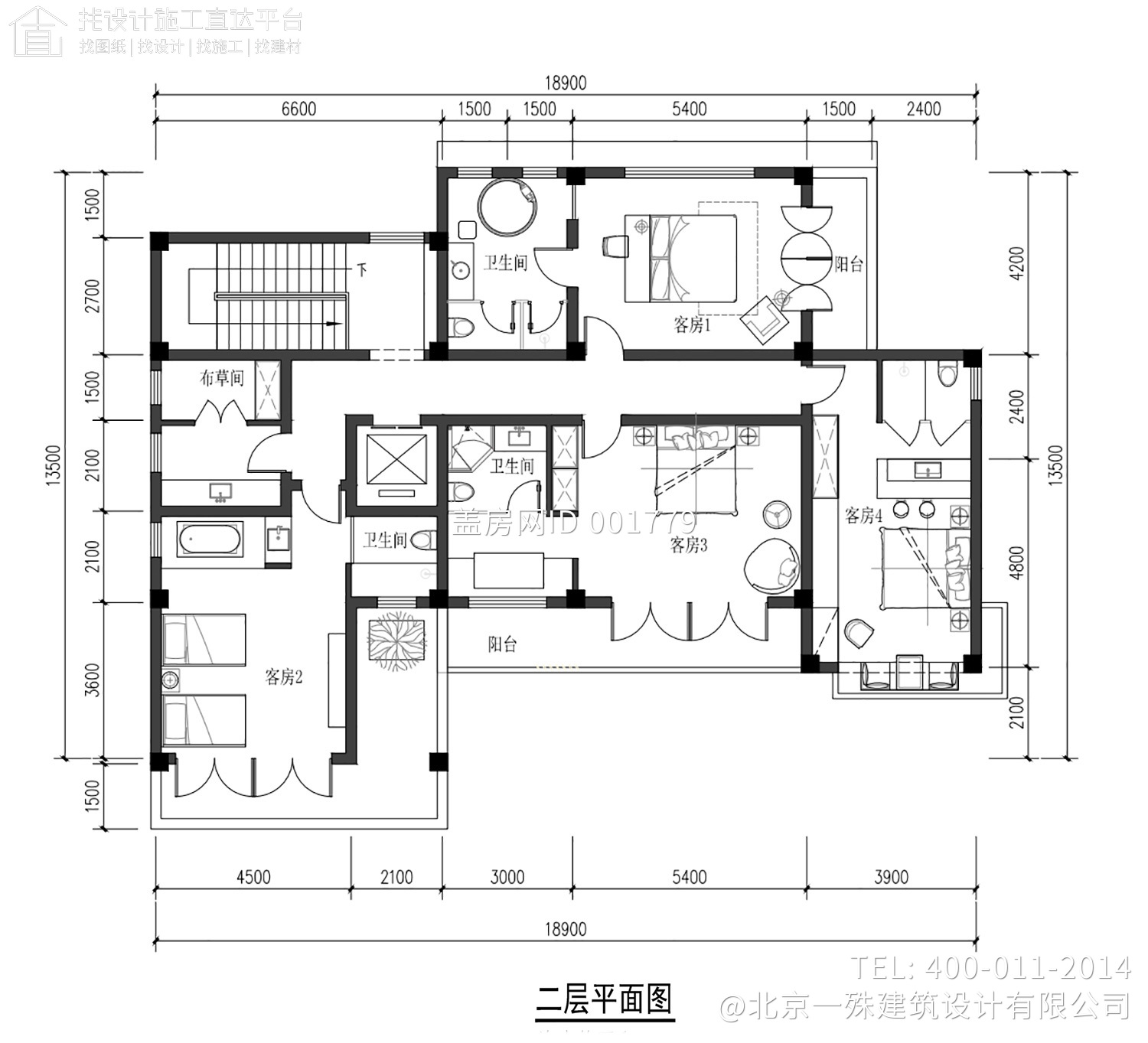 北京房山马家二层现代别墅设计图纸