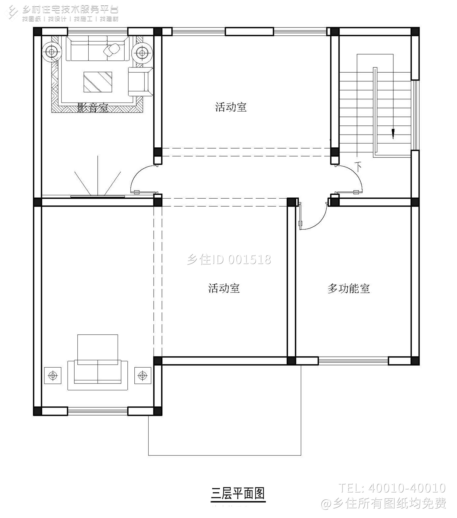 湖北武汉梁家新中式别墅设计图纸
