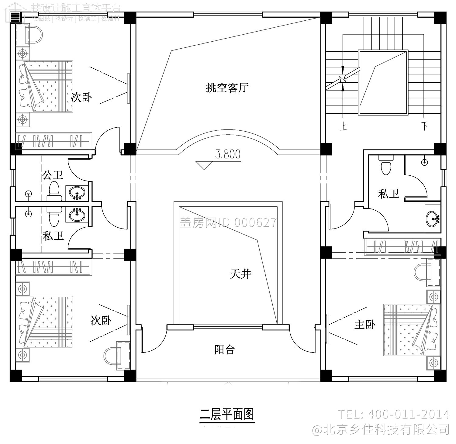广东茂名李家三层欧式别墅自建房设计图纸