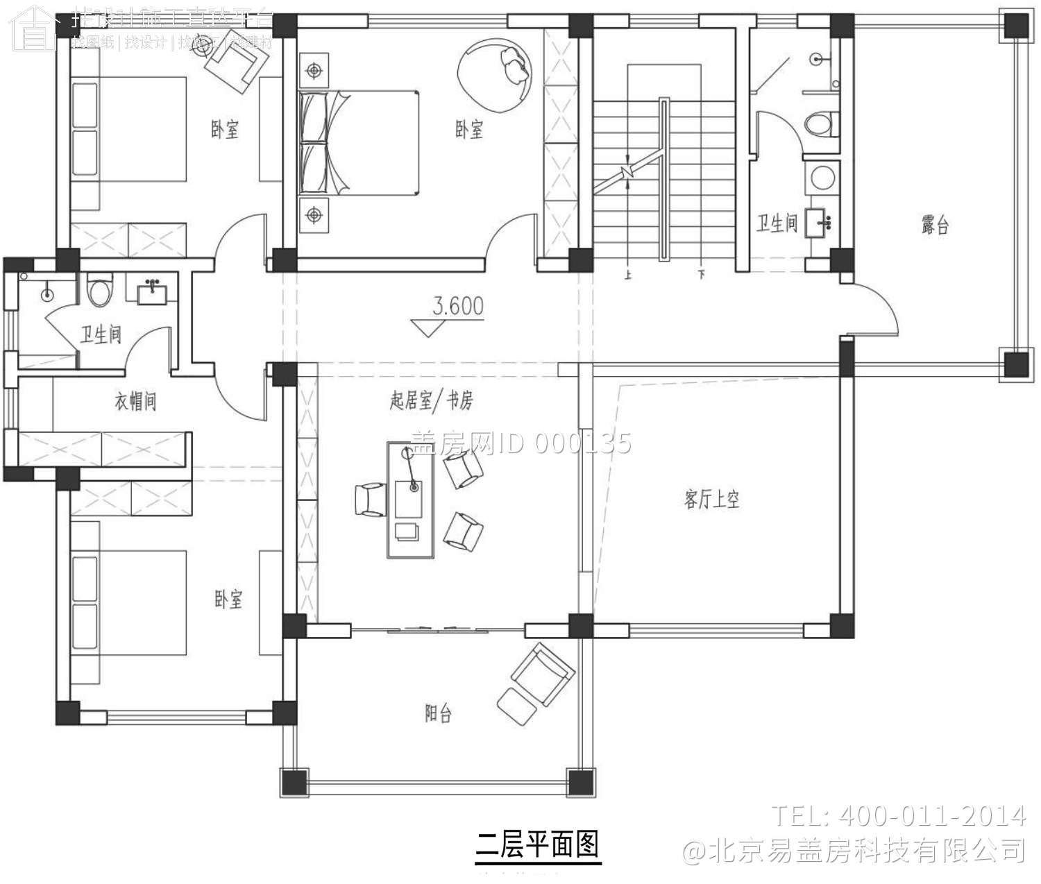 湖北咸宁徐家三层新中式别墅设计图纸