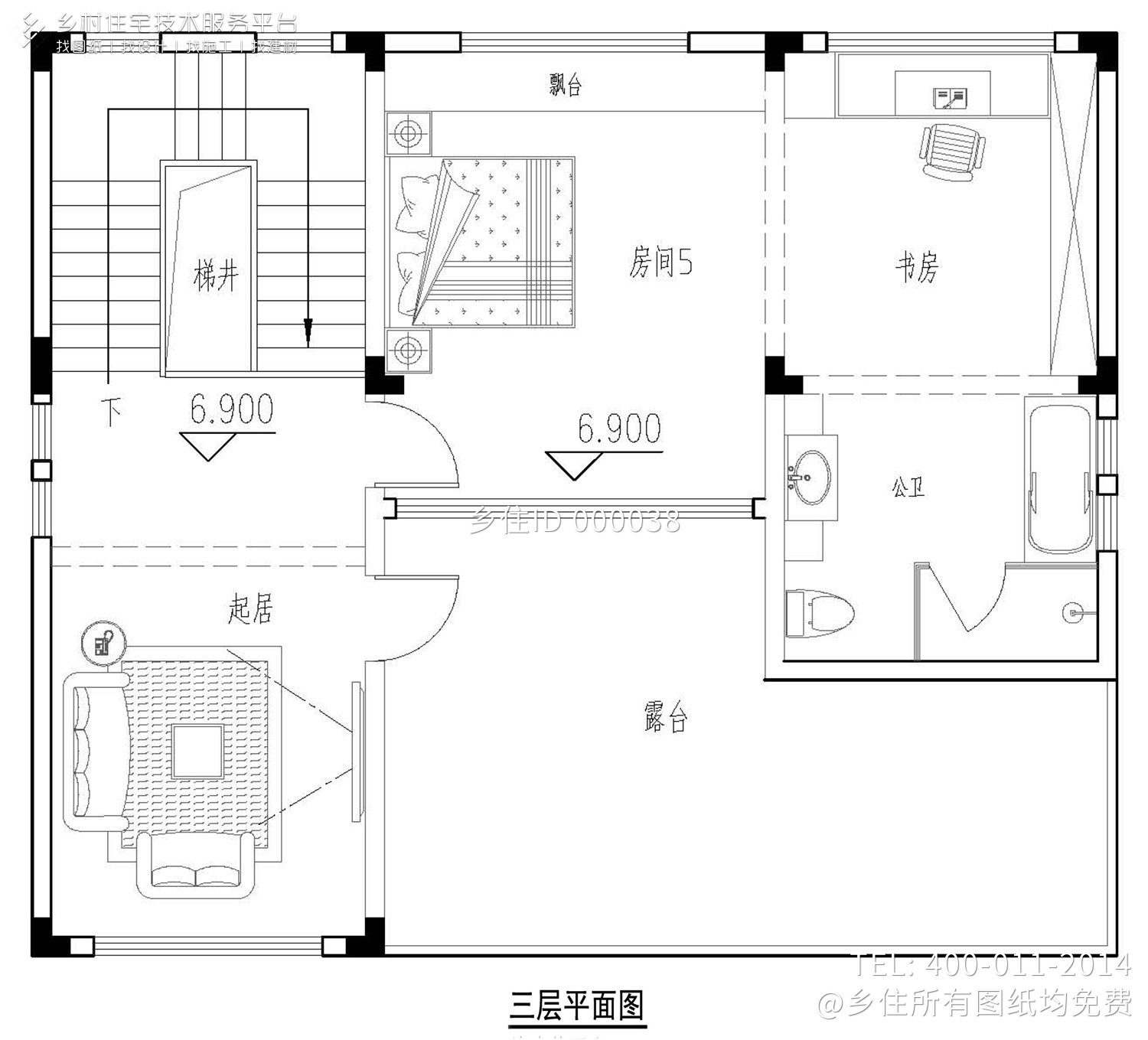 广西南宁曾家新中式别墅图纸