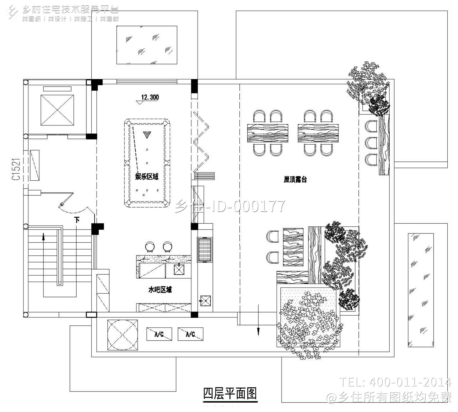 海南海口四层现代别墅设计图纸