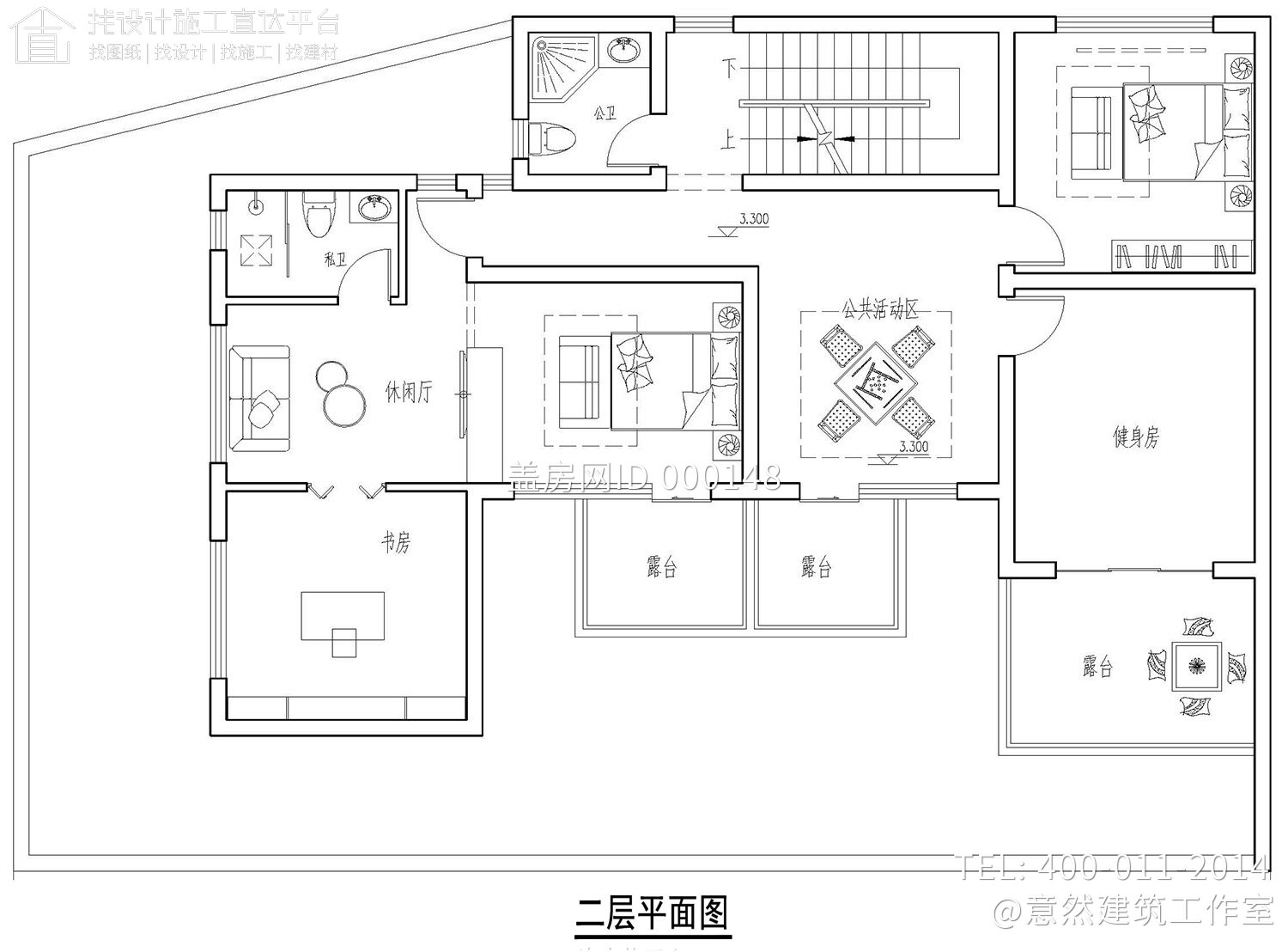 吉安曾家新中式农村别墅图纸