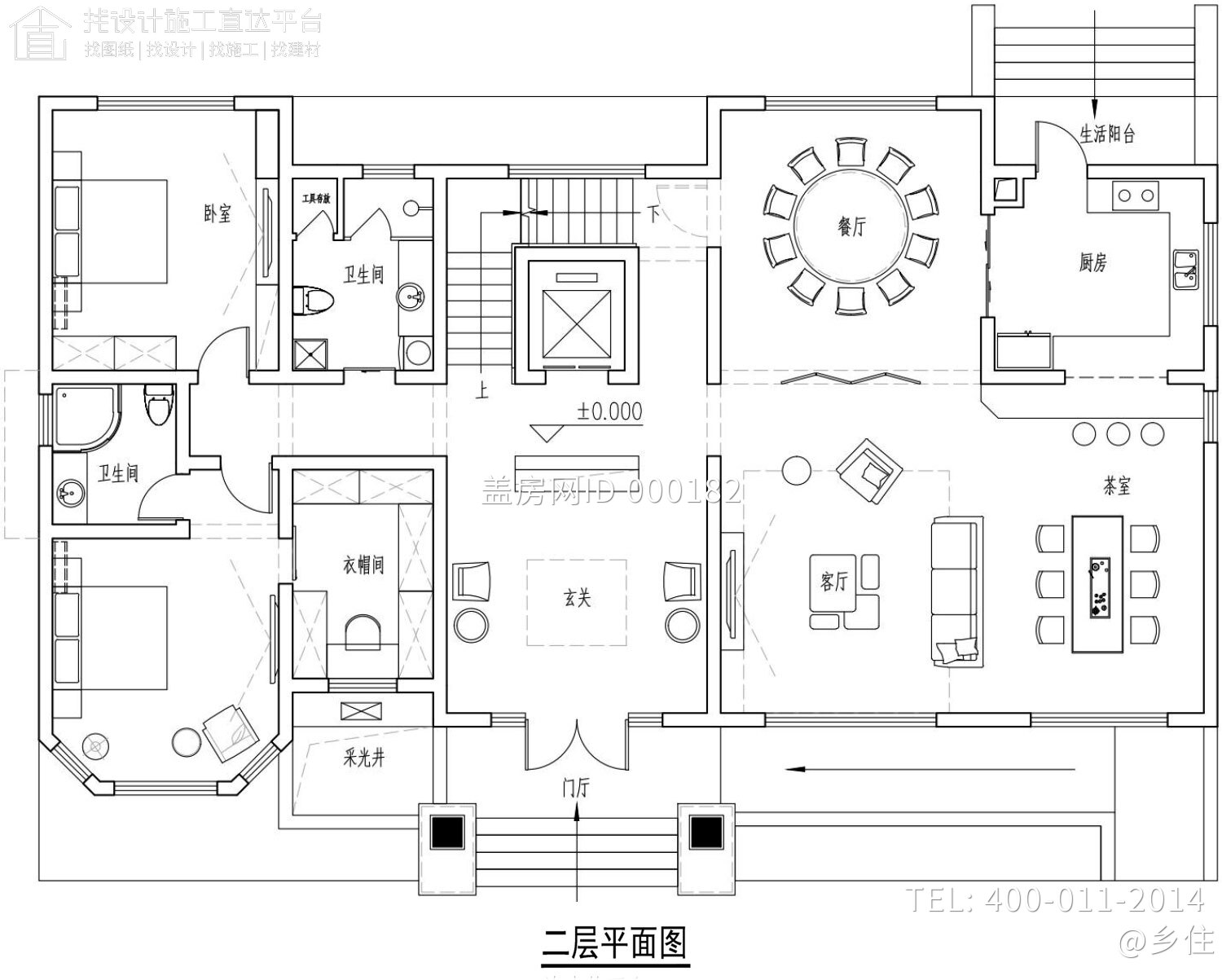 湖南株洲曹家欧式别墅图纸