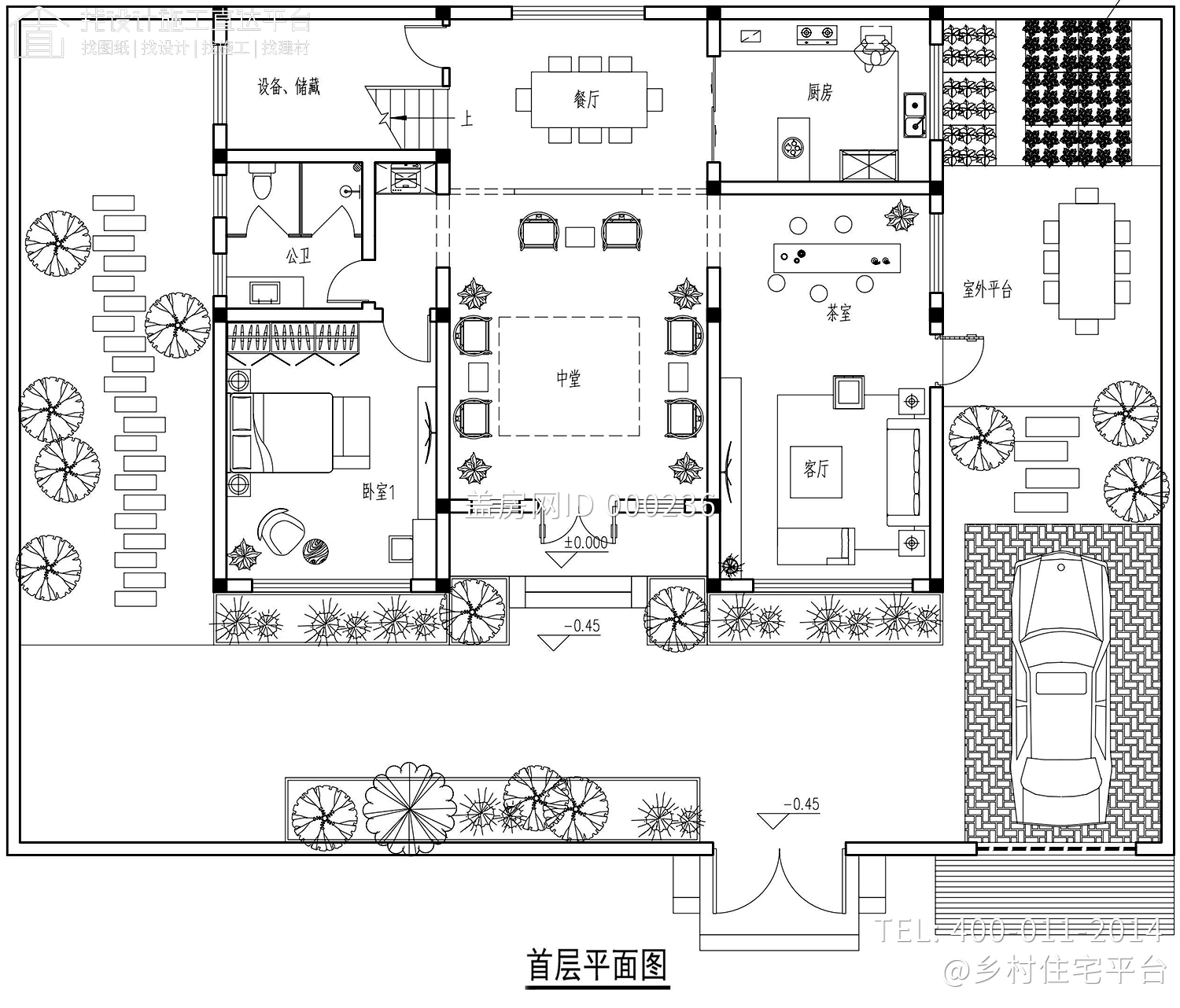 河南南阳马家新中式别墅图纸