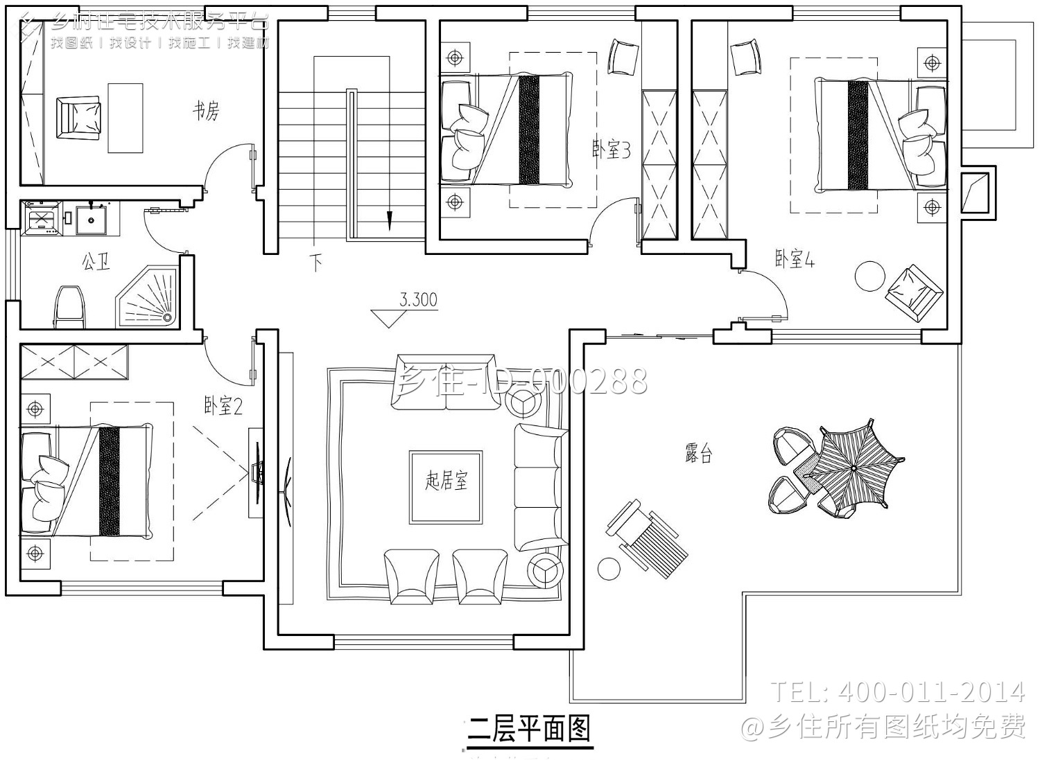 内蒙赤峰刘家欧式别墅图纸