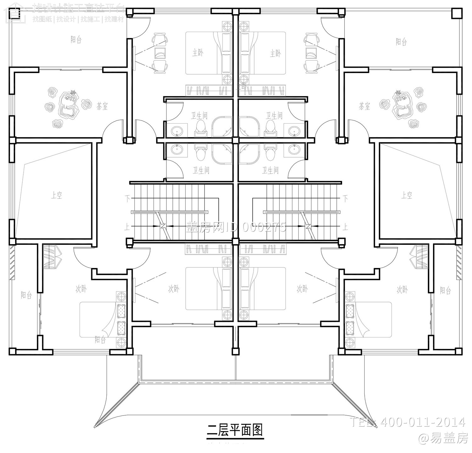 湖北荆州汪家中式双拼住宅