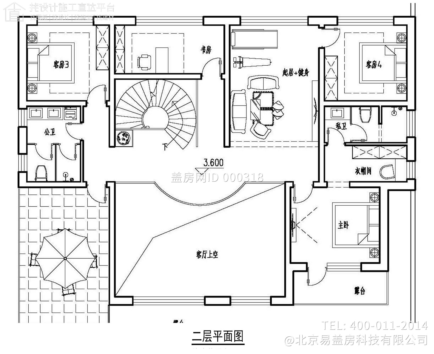 北京顺义李家欧式别墅图纸