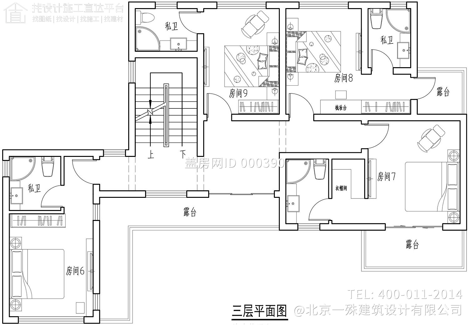 浙江杭州骆家中式别墅图纸