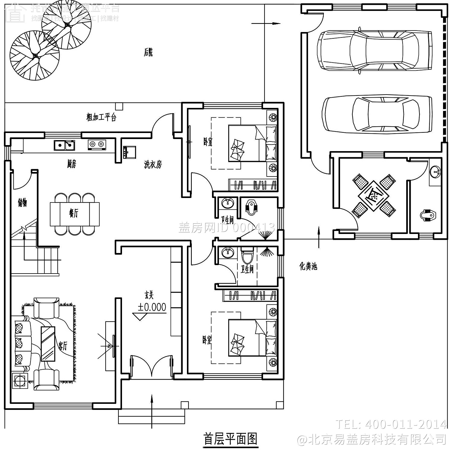 湖北黄冈胡家欧式别墅图纸