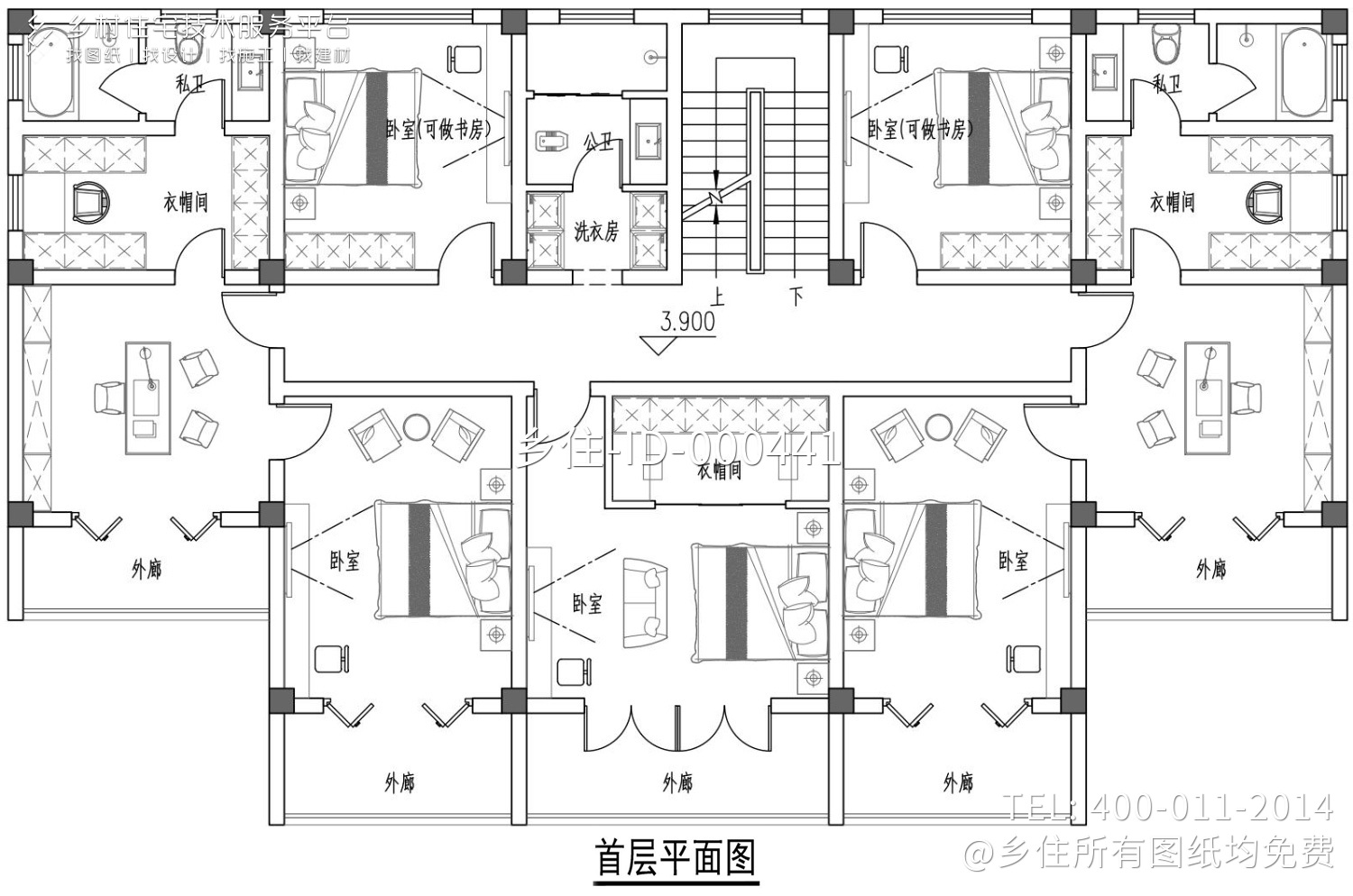 湖南岳阳丰家中式三合院