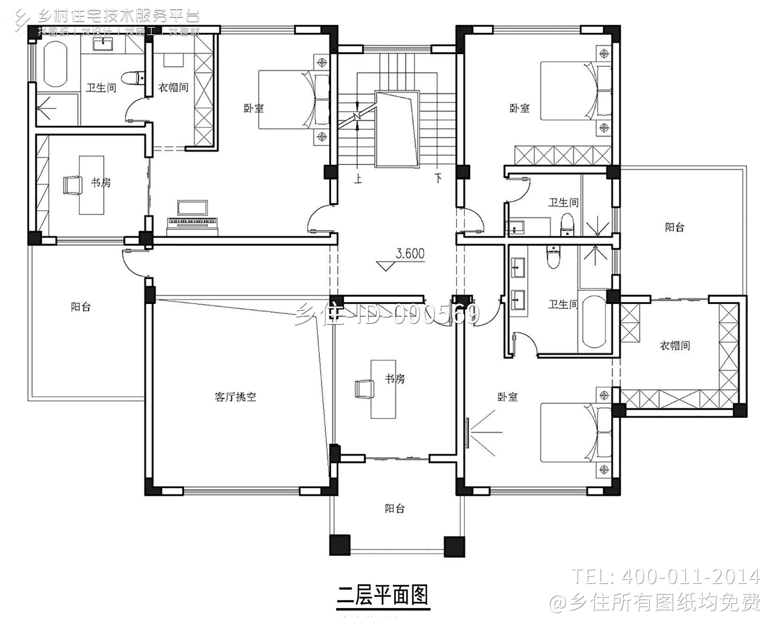 萍乡叶家欧式农村别墅图纸