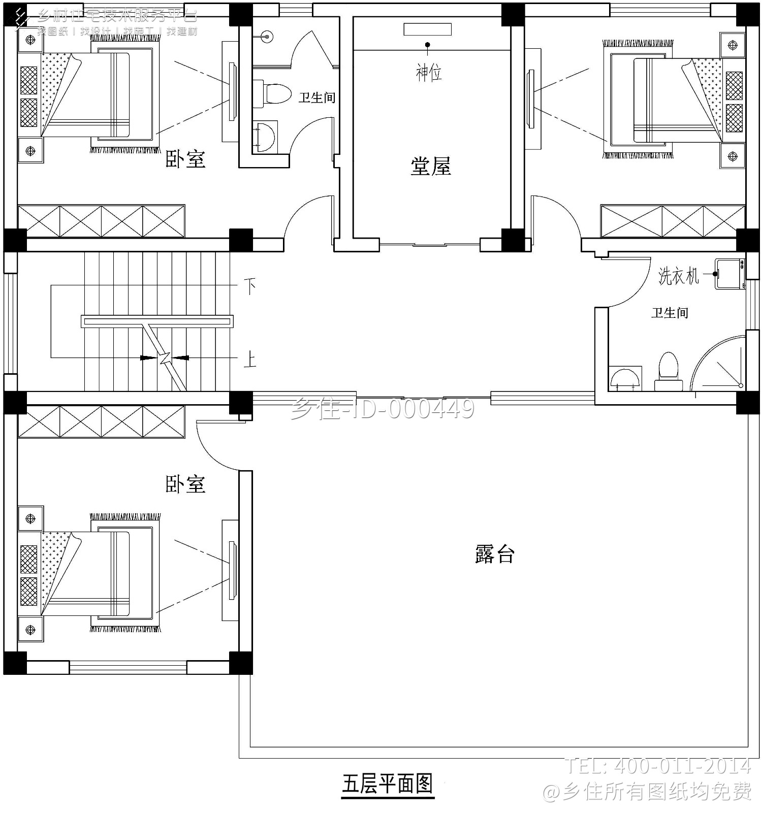 云南昭通罗家欧式别墅图纸