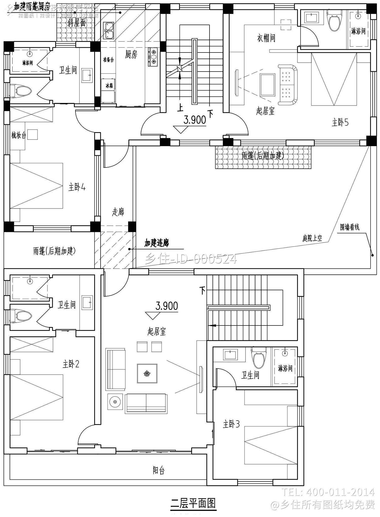 福建厦门宋家新中式别墅图纸