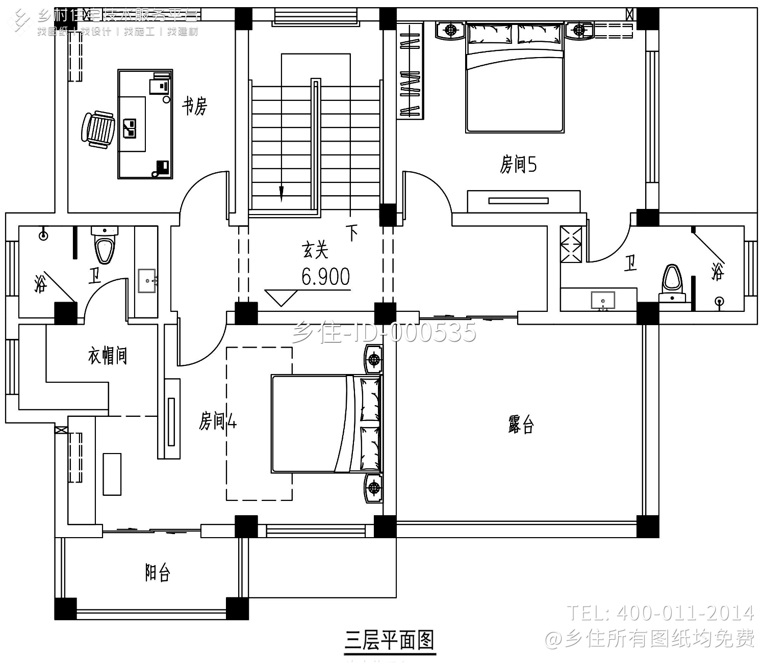 浙江金华陈家新中式别墅图纸