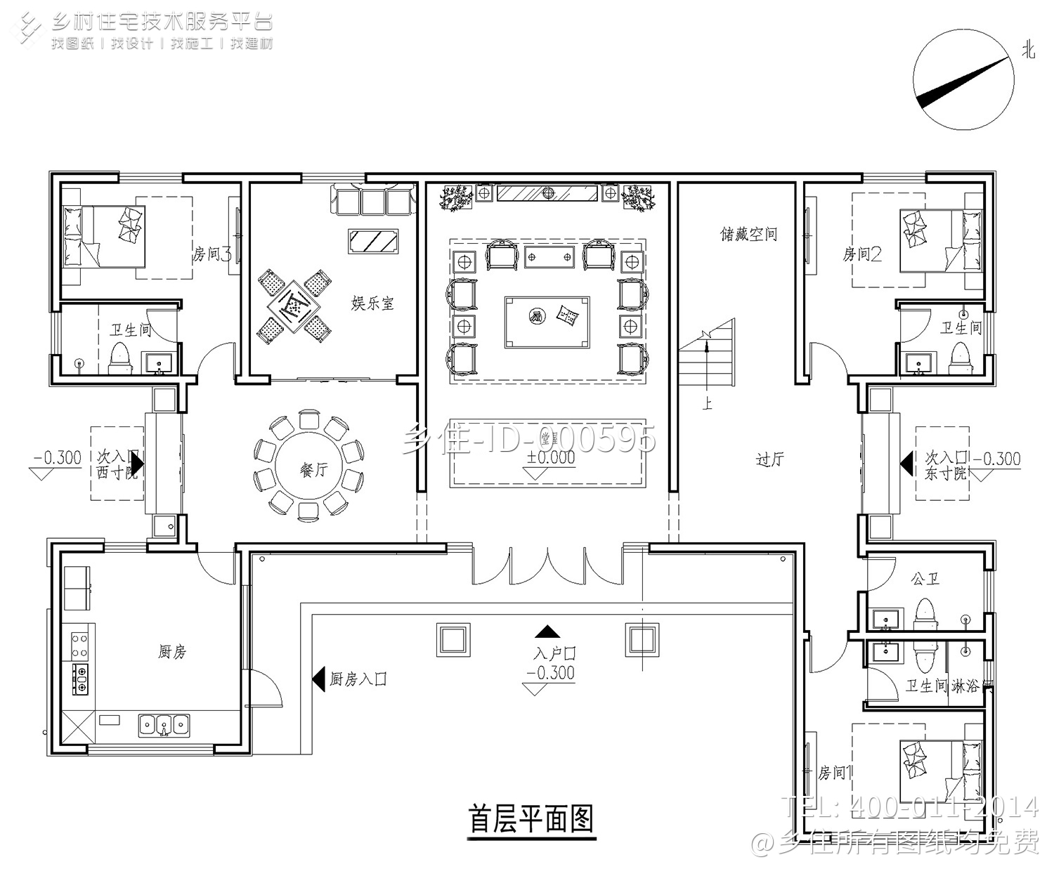 四川东南部欧式别墅图纸