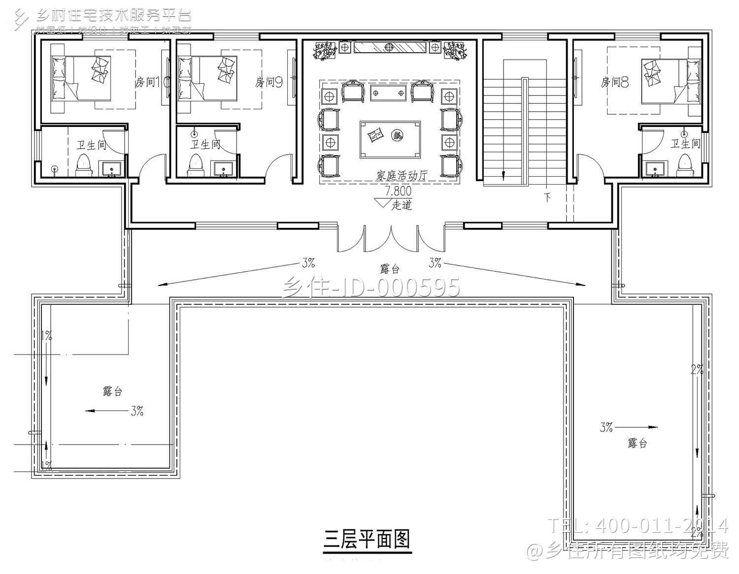 四川东南部欧式别墅图纸