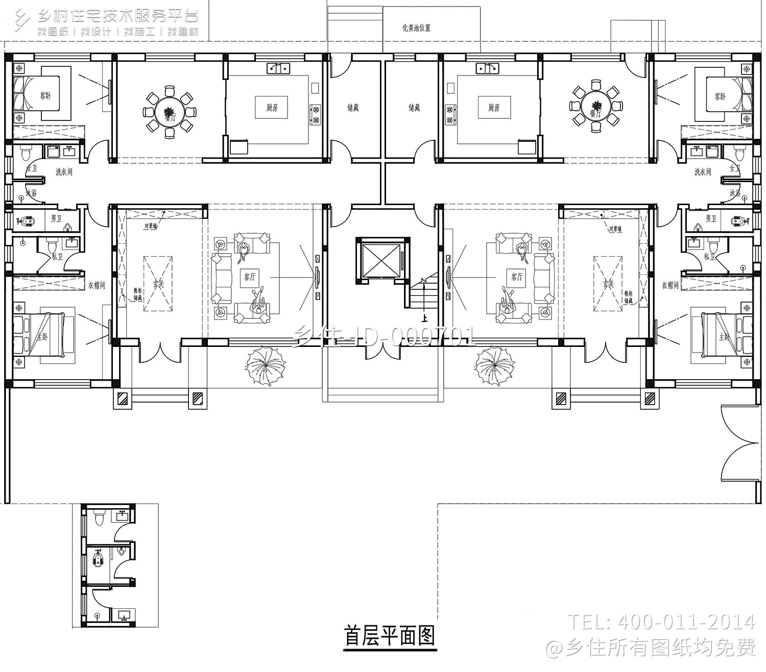 河南新乡徐家新中式双拼别墅