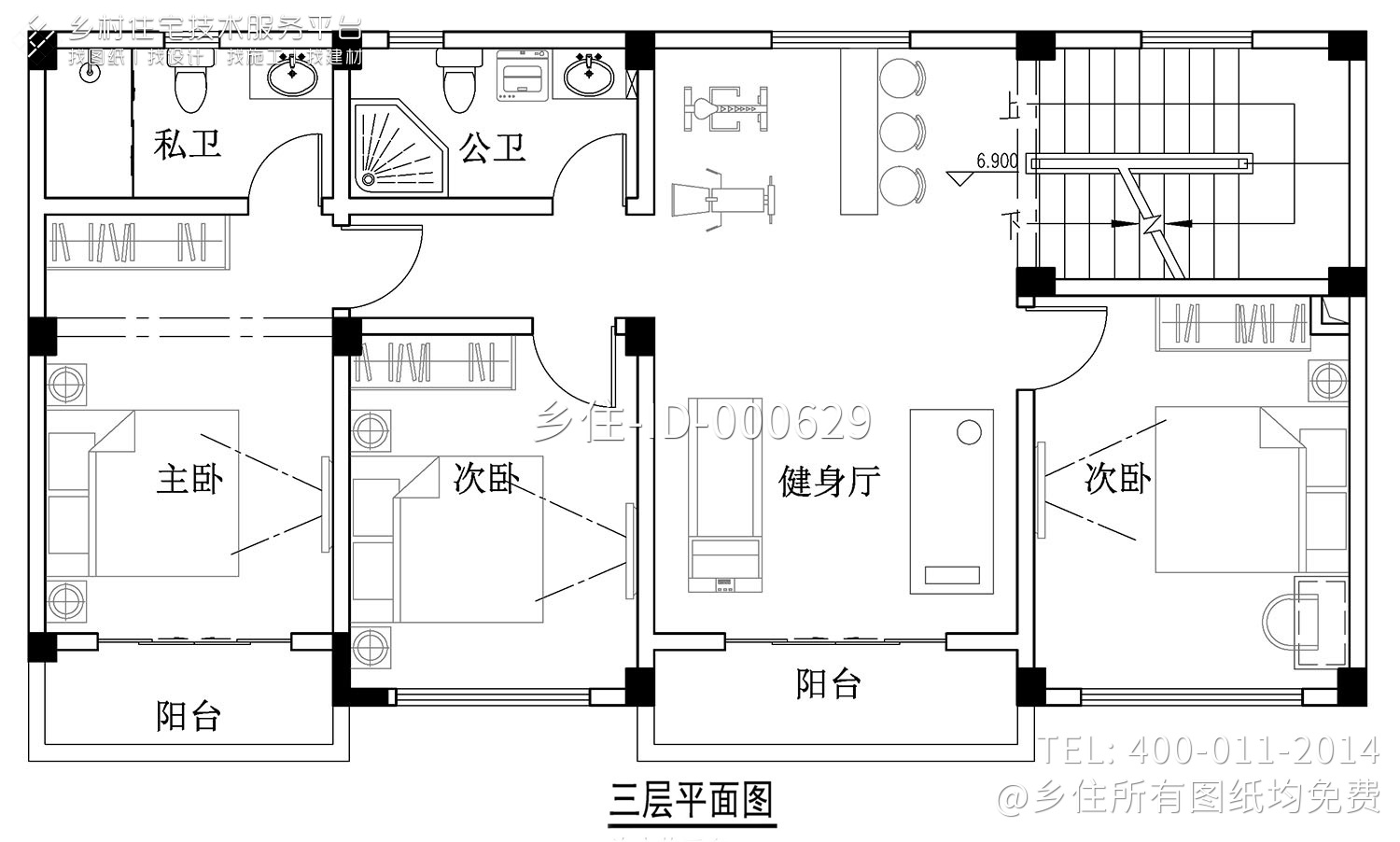 广东清远曾家欧式别墅图纸