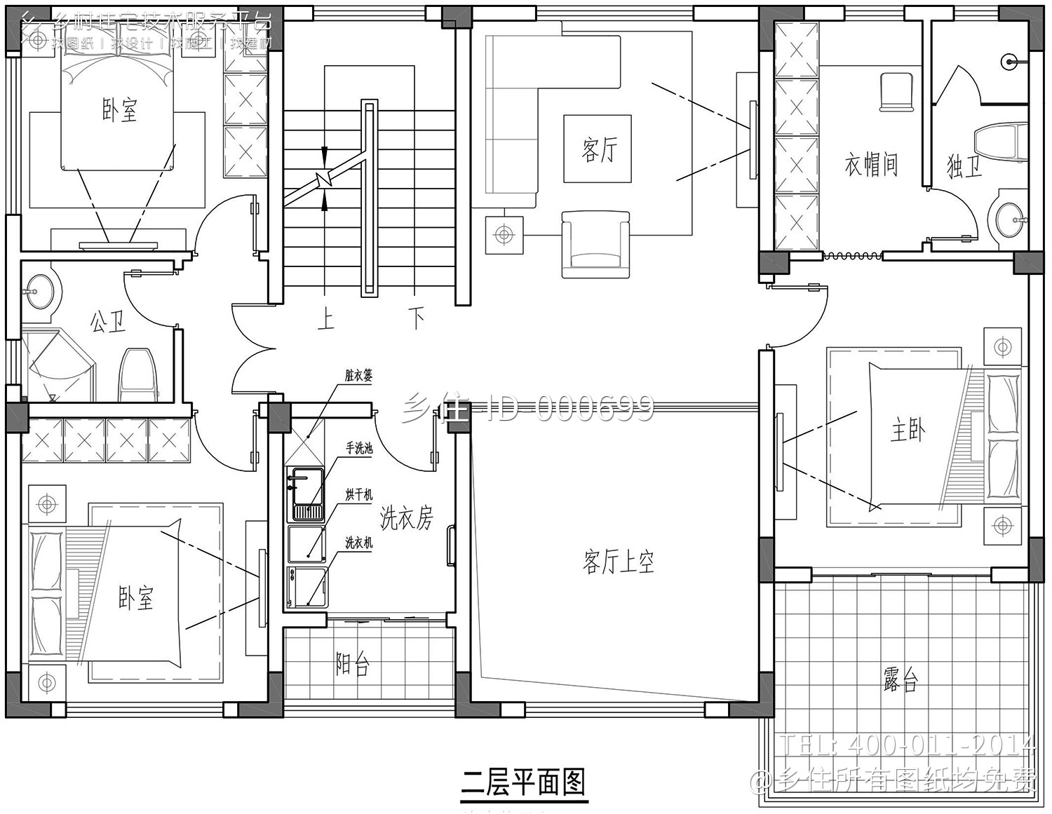 湖南长沙王家简欧别墅图纸